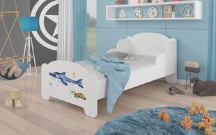 Sänky ADRK Furniture Amadis Merieläimet, valkoinen hinta ja tiedot | Lastensängyt | hobbyhall.fi