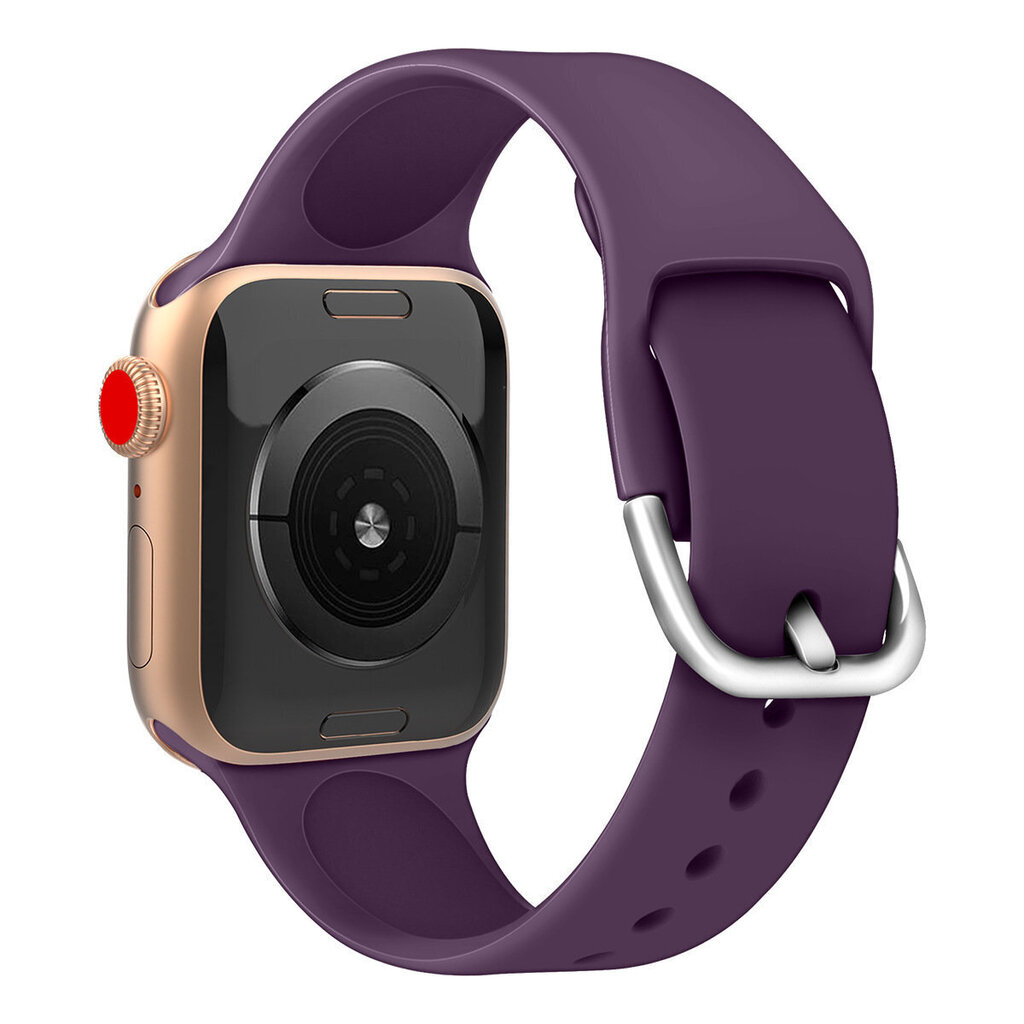 Apple Watch vaihtoranneke 8/7/6/5/4/3/2/SE (45/44/42mm) Violetti hinta ja tiedot | Älykellojen ja aktiivisuusrannekkeiden lisätarvikkeet | hobbyhall.fi