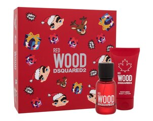 Naisten setti Dsquared2 Red Wood: EDT Eau de toilette, 30 ml + vartalovoide, 50 ml hinta ja tiedot | Naisten hajuvedet | hobbyhall.fi