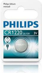 Akku Philips CR1220/00B litium hinta ja tiedot | Paristot | hobbyhall.fi