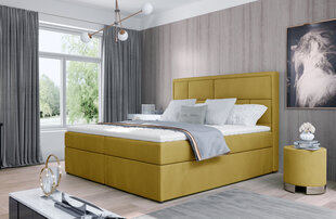 Sänky NORE Meron 13, 160x200 cm, keltainen hinta ja tiedot | Sängyt | hobbyhall.fi