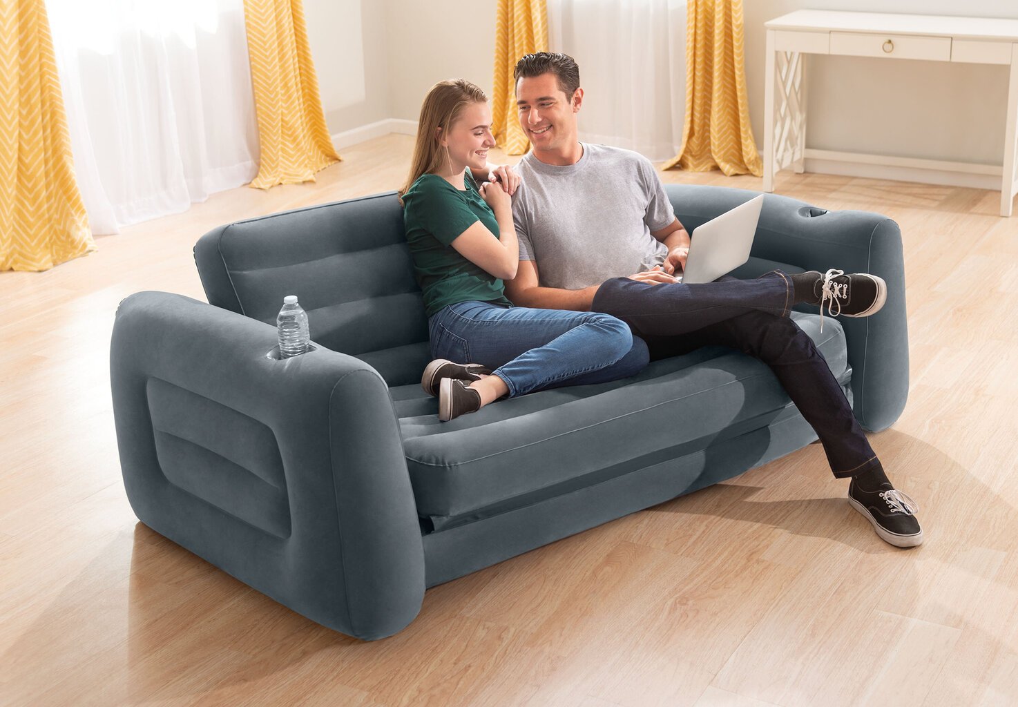 Ilmatäytteinen sohva Intex Pull-Out, 224x203x66 cm hinta ja tiedot | Ilmapatjat | hobbyhall.fi