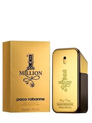 Paco Rabanne 1 miljoona EDT miehille 50 ml hinta ja tiedot | Miesten hajuvedet | hobbyhall.fi