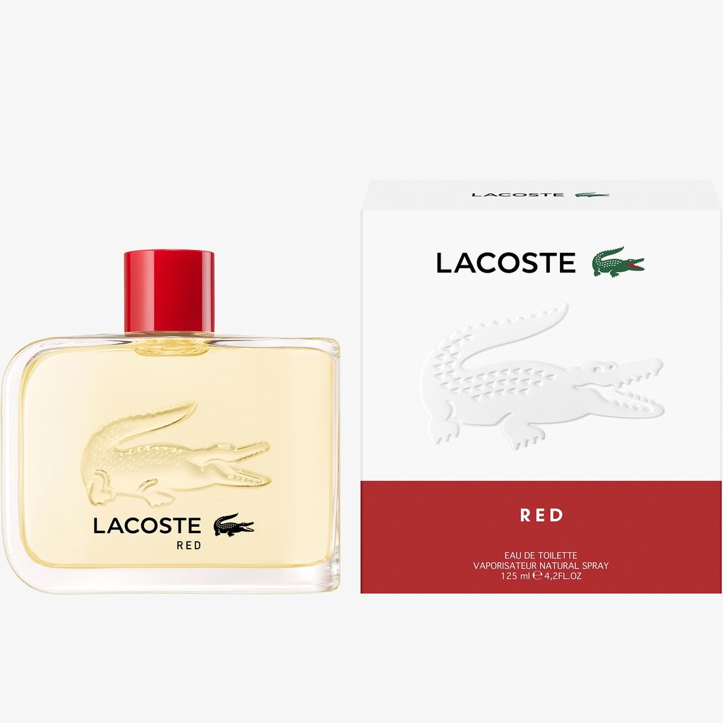 Lacoste Punainen EDT miehille 125 ml hinta ja tiedot | Miesten hajuvedet | hobbyhall.fi