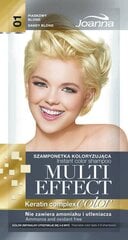 Joanna Multi Effect sävyttävä shampoo 35 g, 01 Sandy Blonde hinta ja tiedot | Hiusvärit | hobbyhall.fi