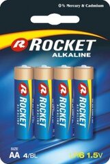 Rocket AA alkaliparistot, 4 kpl hinta ja tiedot | Paristot | hobbyhall.fi