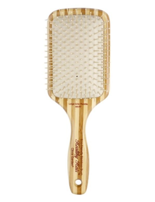 Suorakulmainen bambu hiusharja Olivia Garden Healthy Hair Ionic Paddle HH-P7 hinta ja tiedot | Hiusharjat, kammat ja sakset | hobbyhall.fi