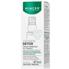 Mincer Pharma Oxygen Detox No. 1505 Ryppyjä ehkäisevä kasvoseerumi 30 ml hinta ja tiedot | Kasvoöljyt ja seerumit | hobbyhall.fi