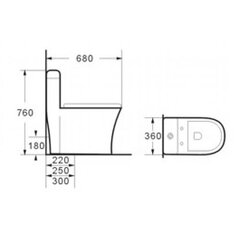 Klosett 8073 hinta ja tiedot | WC-istuimet | hobbyhall.fi