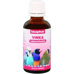 Vitamiinit linnuille Beaphar Vinka, 50 ml hinta ja tiedot | Lintujen ruokinta | hobbyhall.fi