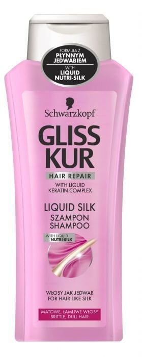 Elvyttävä shampoo Schwarzkopf Gliss Kur Liquid Silk 400 ml hinta ja tiedot | Shampoot | hobbyhall.fi