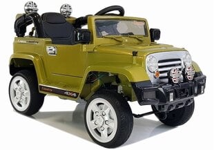 Sähköauto lapsille Jeep JJ245, vihreä hinta ja tiedot | Lasten sähköautot | hobbyhall.fi