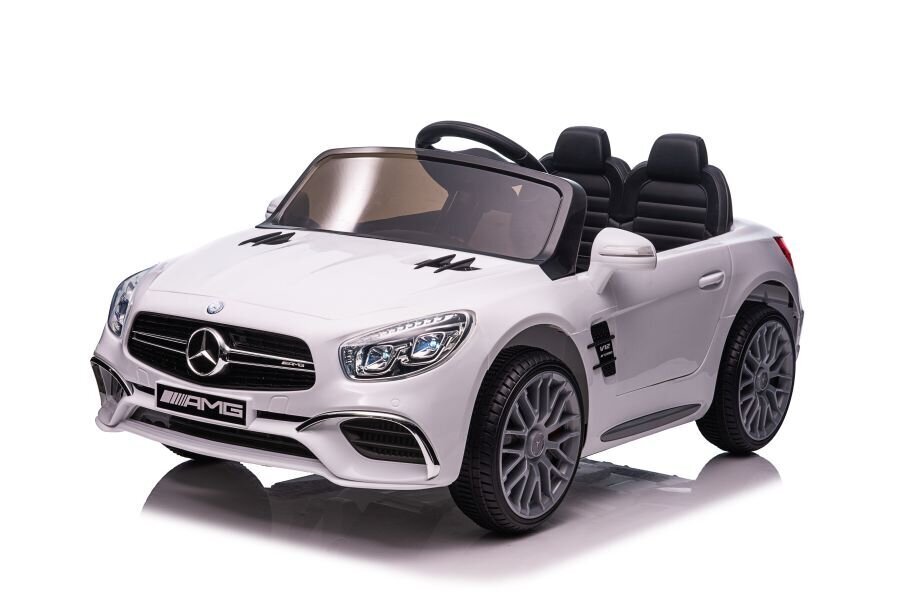 Sähköauto lapsille Mercedes SL65 S Lean Cars, valkoinen hinta ja tiedot | Lasten sähköautot | hobbyhall.fi