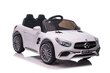 Sähköauto lapsille Mercedes SL65 S Lean Cars, valkoinen hinta ja tiedot | Lasten sähköautot | hobbyhall.fi