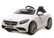 Sähköauto lapsille Mercedes S63 AMG, valkoinen hinta ja tiedot | Lasten sähköautot | hobbyhall.fi