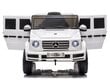 Sähköauto lapsille Mercedes G500 valkoinen hinta ja tiedot | Lasten sähköautot | hobbyhall.fi