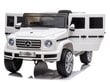 Sähköauto lapsille Mercedes G500 valkoinen hinta ja tiedot | Lasten sähköautot | hobbyhall.fi