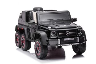 Yksittäinen sähköauto lapsille 6x6 Mercedes Benz G63, musta hinta ja tiedot | Lasten sähköautot | hobbyhall.fi