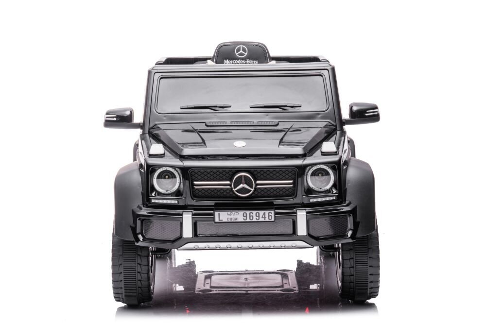 Yksittäinen sähköauto lapsille 6x6 Mercedes Benz G63, musta hinta ja tiedot | Lasten sähköautot | hobbyhall.fi