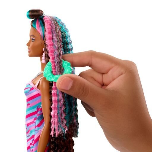 Barbie Totaly Hair nukke, jolla on mustat hiukset hinta ja tiedot | Tyttöjen lelut | hobbyhall.fi