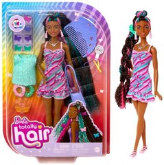 Barbie Totaly Hair nukke, jolla on mustat hiukset hinta ja tiedot | Tyttöjen lelut | hobbyhall.fi