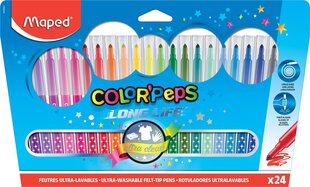 ColorPeps Long Life Huopakärkikynät, 24 eri väriä hinta ja tiedot | Maped Lapset | hobbyhall.fi