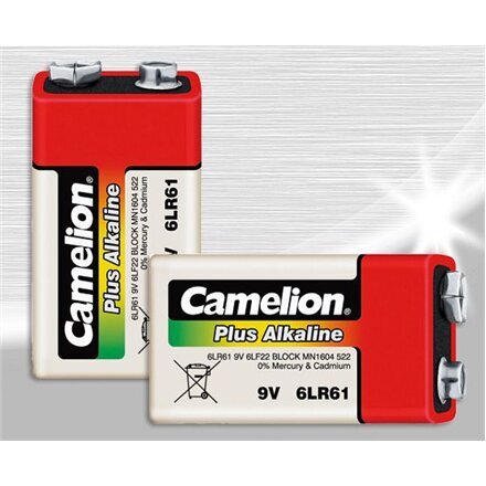 Camelion Plus Alkali patterit, 1 V, 9V, 1 kpl hinta ja tiedot | Paristot | hobbyhall.fi