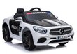 Sähköauto lapsille Mercedes SL500 Poliisi, valkoinen hinta ja tiedot | Lasten sähköautot | hobbyhall.fi