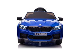 BMW M5 yksipaikkainen sähköauto lapsille, sininen hinta ja tiedot | Lasten sähköautot | hobbyhall.fi