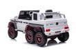 Yksittäinen sähköauto lapsille 6x6 Mercedes Benz G63, valkoinen hinta ja tiedot | Lasten sähköautot | hobbyhall.fi