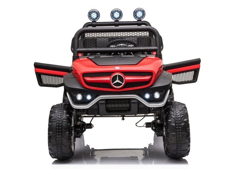 Mercedes Unimog S sähköinen katumaasturi lapsille, punainen hinta ja tiedot | Lasten sähköautot | hobbyhall.fi