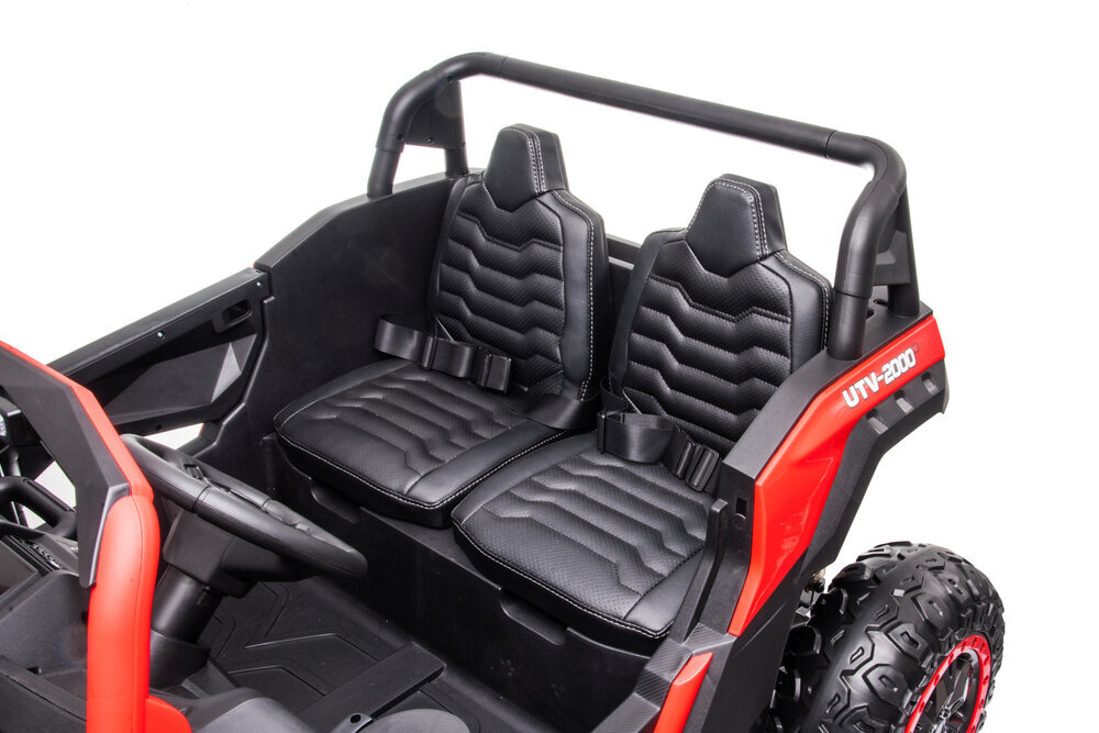 Kaksipaikkainen sähköauto lapsille UTV-2000 A032, vaaleanpunainen hinta ja tiedot | Lasten sähköautot | hobbyhall.fi