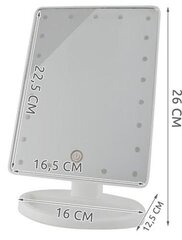 Peili LED-valaistuksella 180° hinta ja tiedot | ISO Trade Kodin remontointi | hobbyhall.fi
