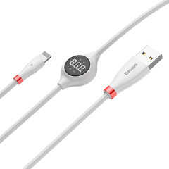 USB-kaapeli Baseus Big Eye USB / Lightning 2A 1.2m, valkoinen hinta ja tiedot | Puhelinkaapelit | hobbyhall.fi