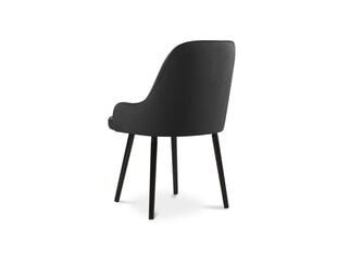 Micadoni Home Flint -ruokatuoli, 55 x 60 x 85 cm, musta hinta ja tiedot | Ruokapöydän tuolit | hobbyhall.fi