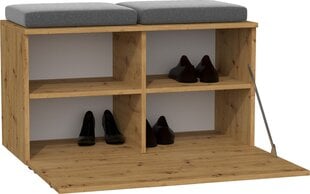 Opal-kenkäkaappi, istuinosalla, 85 x 35 x 45 cm, ruskea hinta ja tiedot | Kenkäkaapit ja -hyllyt | hobbyhall.fi