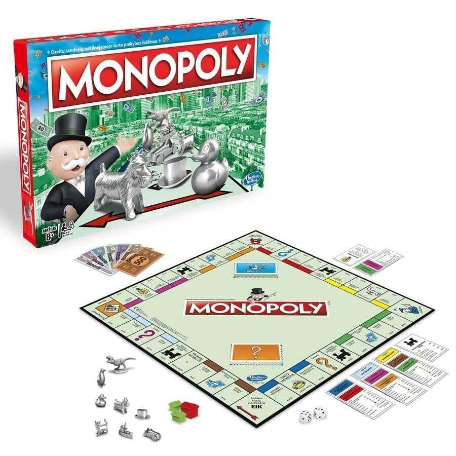 Monopoly Classic - peli (liettuaksi). hinta ja tiedot | Lautapelit ja älypelit | hobbyhall.fi