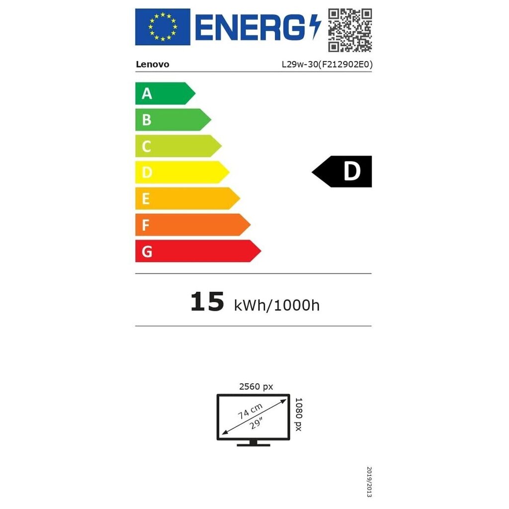 Lenovo L29w-30 29" QHD Monitor 66E5GAC3EU hinta ja tiedot | Näytöt | hobbyhall.fi