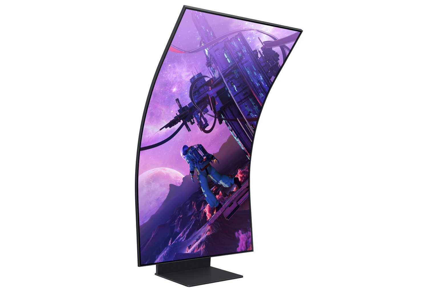 Samsung Odyssey Ark 55" 4K kaareva pelinäyttö LS55BG970NUXEN hinta ja tiedot | Näytöt | hobbyhall.fi