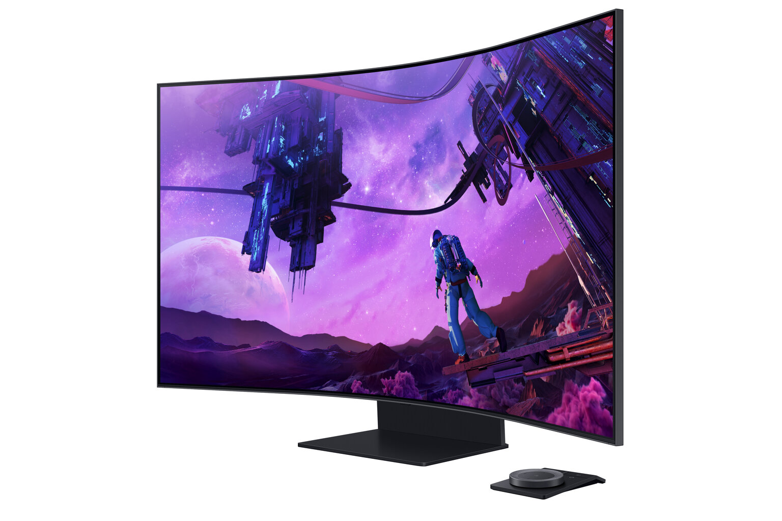 Samsung Odyssey Ark 55" 4K kaareva pelinäyttö LS55BG970NUXEN hinta ja tiedot | Näytöt | hobbyhall.fi