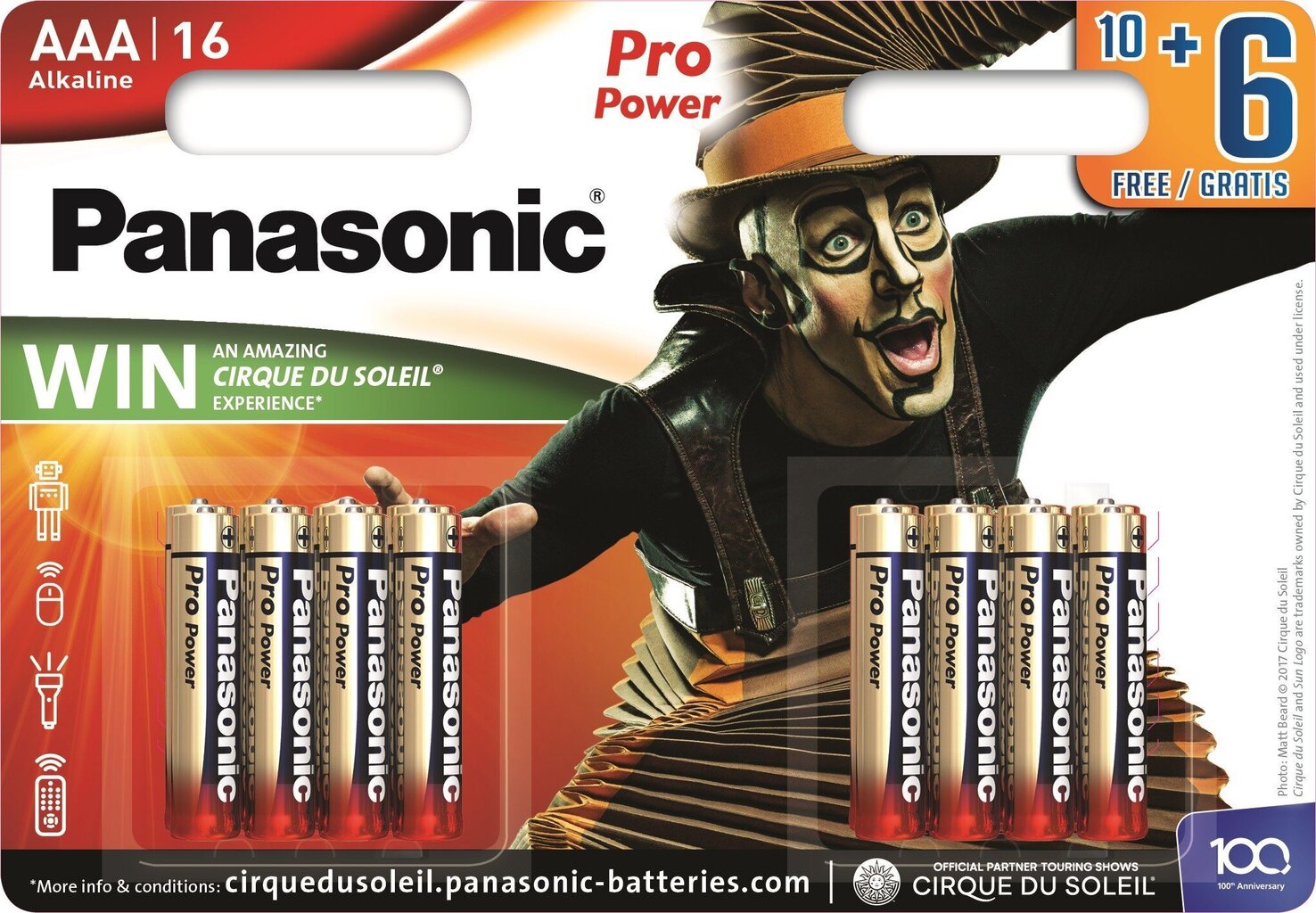 Panasonic LR03PPG/16B paristot (10+ 6kpl) hinta ja tiedot | Paristot | hobbyhall.fi