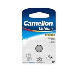 Camelion Lithium 3 V nappiparisto, CR1220, 1 kpl hinta ja tiedot | Paristot | hobbyhall.fi