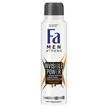 Fa Men Xtreme Invisible Power antiperspiranttisuihke miehille 150 ml hinta ja tiedot | Deodorantit | hobbyhall.fi