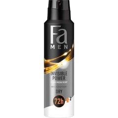 Fa Men Xtreme Invisible Power antiperspiranttisuihke miehille 150 ml hinta ja tiedot | Deodorantit | hobbyhall.fi