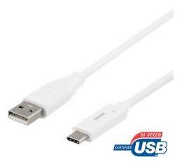 Deltaco USBC-1011M, USB C, USB A, 2m hinta ja tiedot | Deltaco Puhelimet, älylaitteet ja kamerat | hobbyhall.fi
