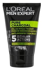 Kasvojenpesuaine, tammimustahiili L'Oreal Paris Men Expert Pure Charcoal 100 ml hinta ja tiedot | L'Oréal Paris Kasvojenhoitotuotteet | hobbyhall.fi