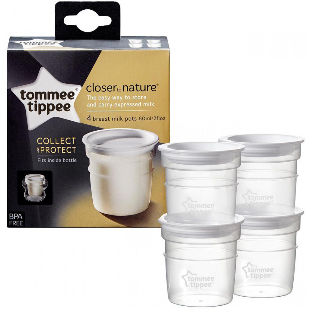 Tommee Tippee maidon säilytysastiat 4kpl 42301041 hinta ja tiedot | Vauvan ja lasten astiat | hobbyhall.fi