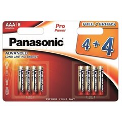 Panasonic akut LR03PPG/8B (4+4kpl) hinta ja tiedot | Paristot | hobbyhall.fi