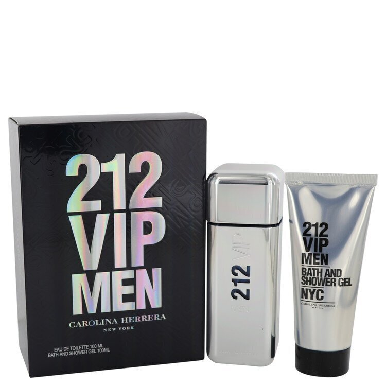 Carolina Herrera 212 VIP Miesten sarja: EDT miehille 100 ml + suihkugeeli 100 ml hinta ja tiedot | Miesten hajuvedet | hobbyhall.fi