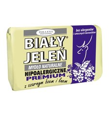 Luonnollinen saippua Bialy Jelen Premium Czarny Bez & Len 100 g hinta ja tiedot | Saippuat | hobbyhall.fi